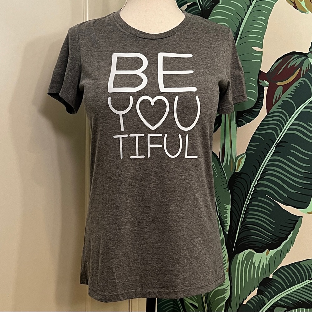 EUC Lululemon Graphic Quote Heart Tee Shirt